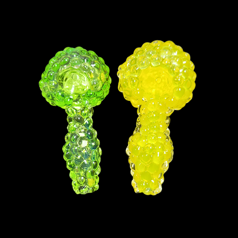 Bling Lime Green Yellow Hand Pipe