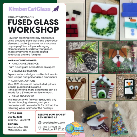 Fused Glass Workshop Dec 13th