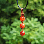 Triple Strand Carnelian