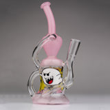 Windstar Glass Recycler Princess Peach and Ghost @windstar_glass