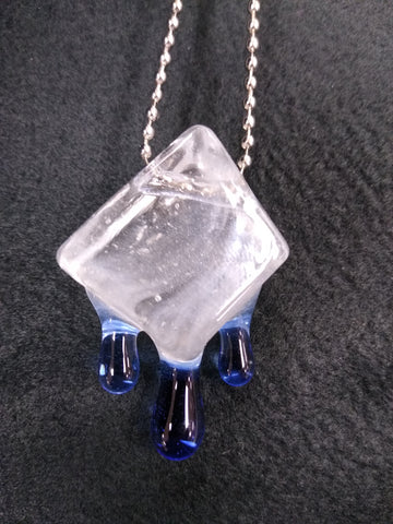 Men's necklace with ice cube charms on Craiyon